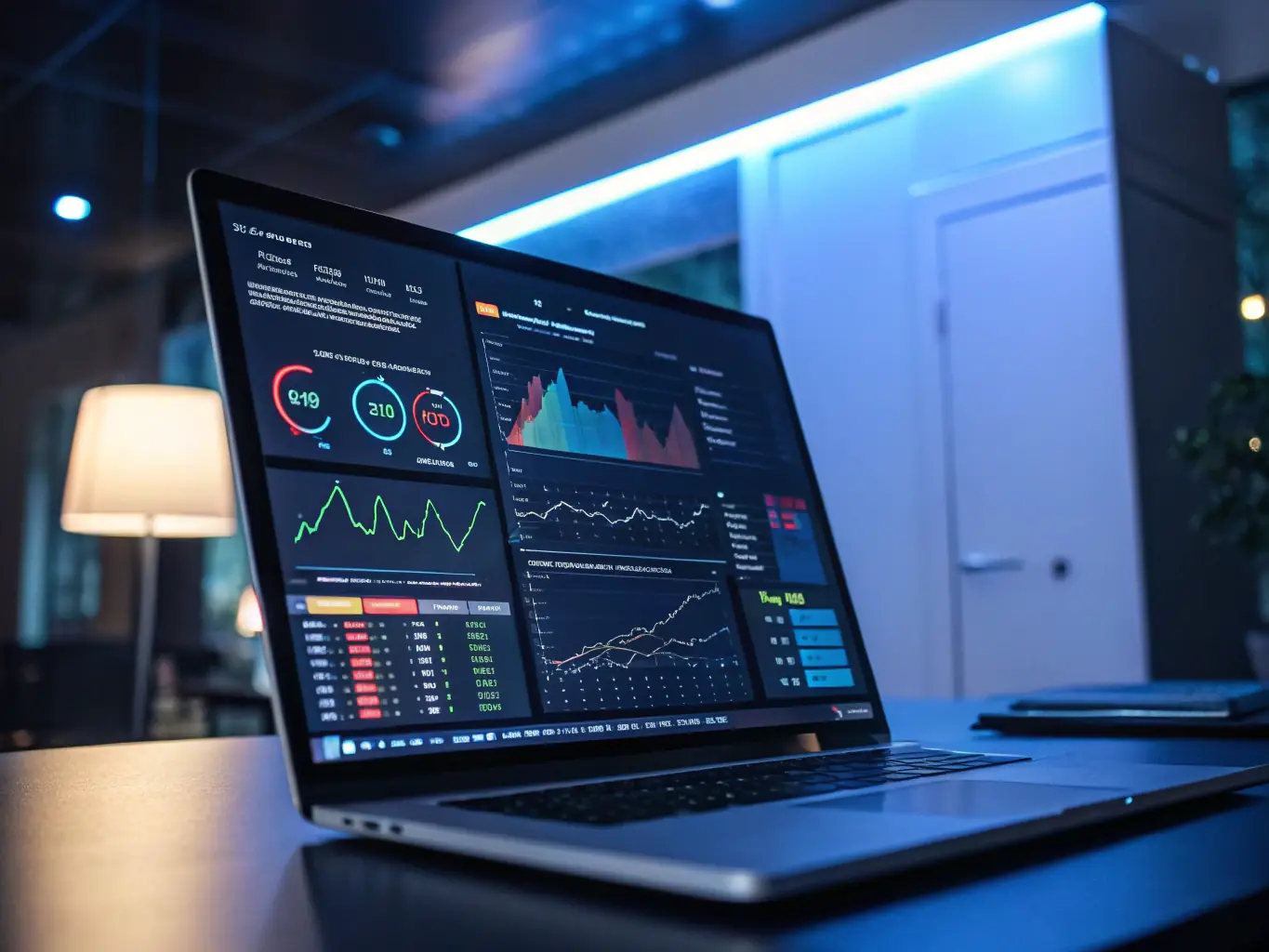 An image of a data analytics dashboard displaying positive growth trends, symbolizing the use of data-driven insights for informed investment decisions.